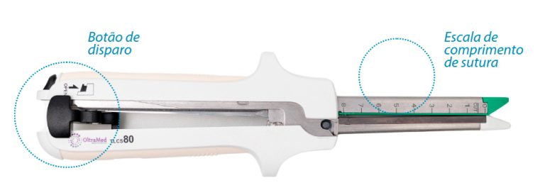 Grampeador linear cortante 4 linhas